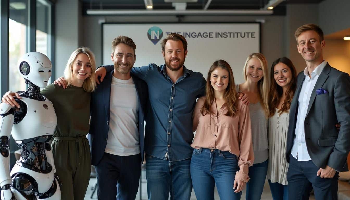 KI-Coaching-Team des INGAGE-Instituts, wie es sich die KI vorstellt.