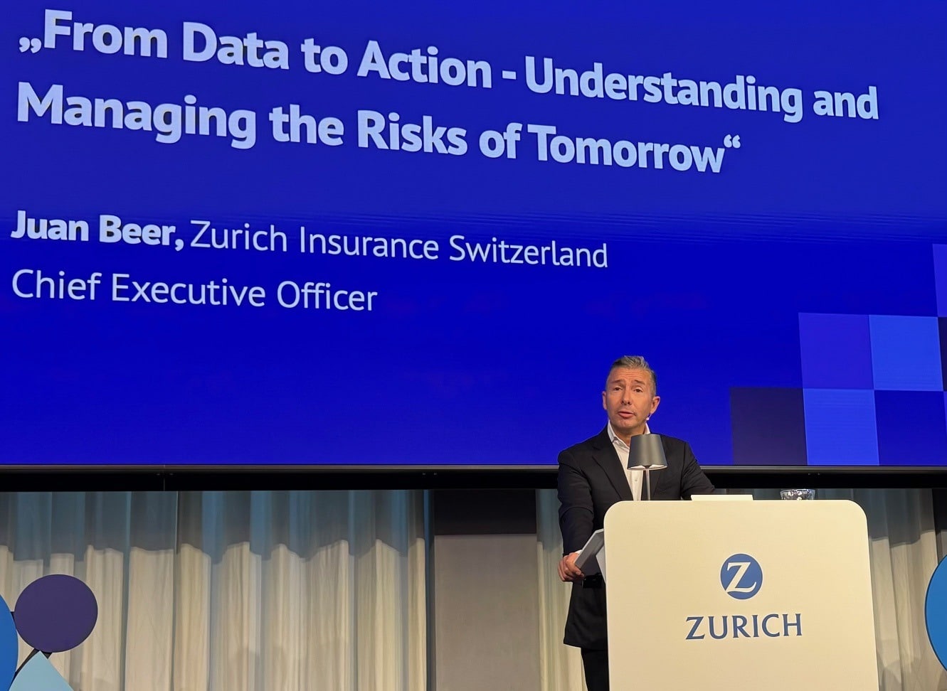 Future risks: Juan Beer has been CEO of Zurich Insurance for almost seven years and is also a member of the board of Economy Suisse, an advisory board member at Venture and a member of the board of directors at the Zurich Opera House.